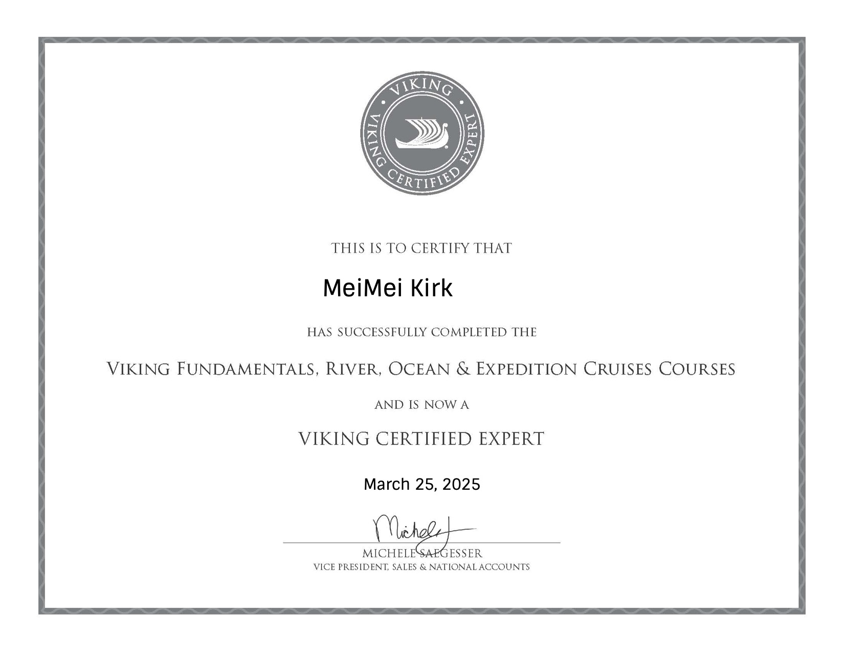 Viking certificate