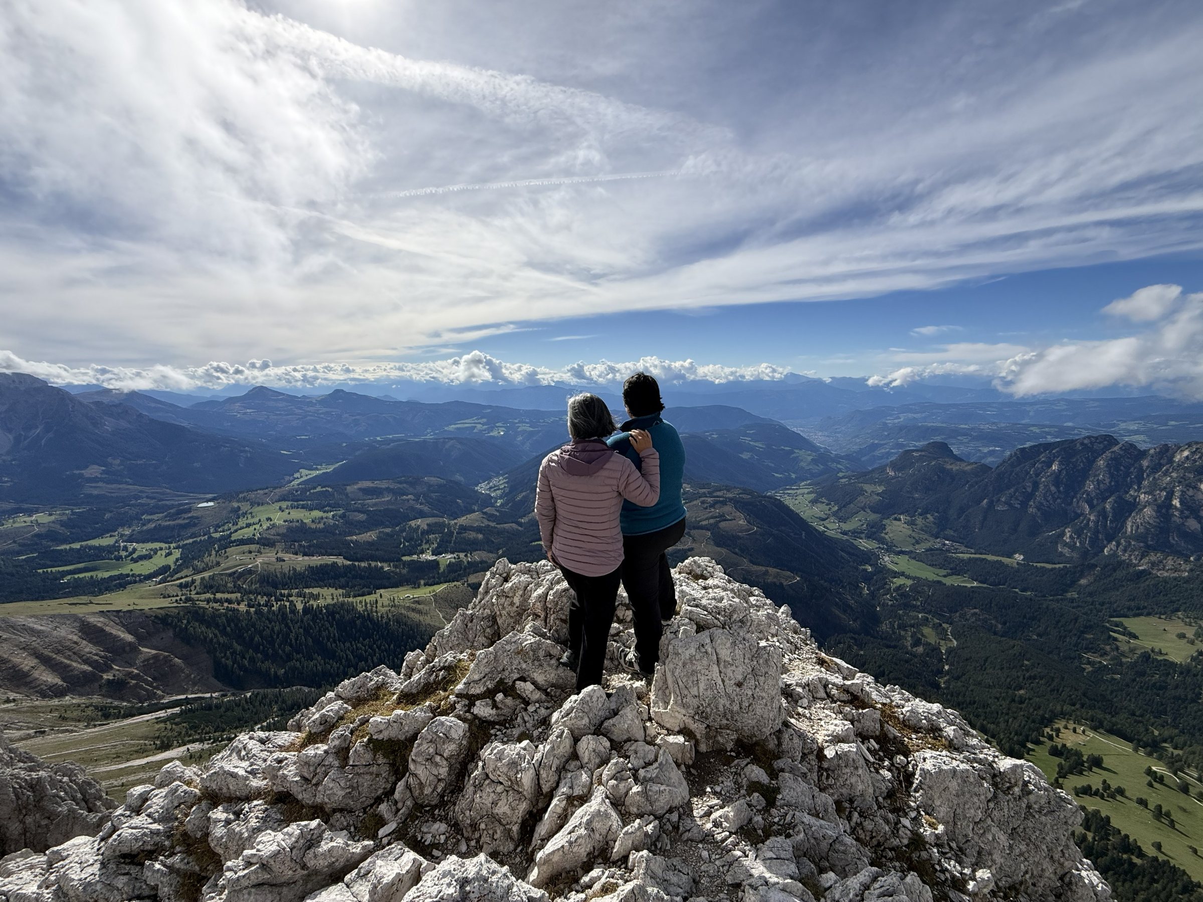 Views at Santnerpass hut