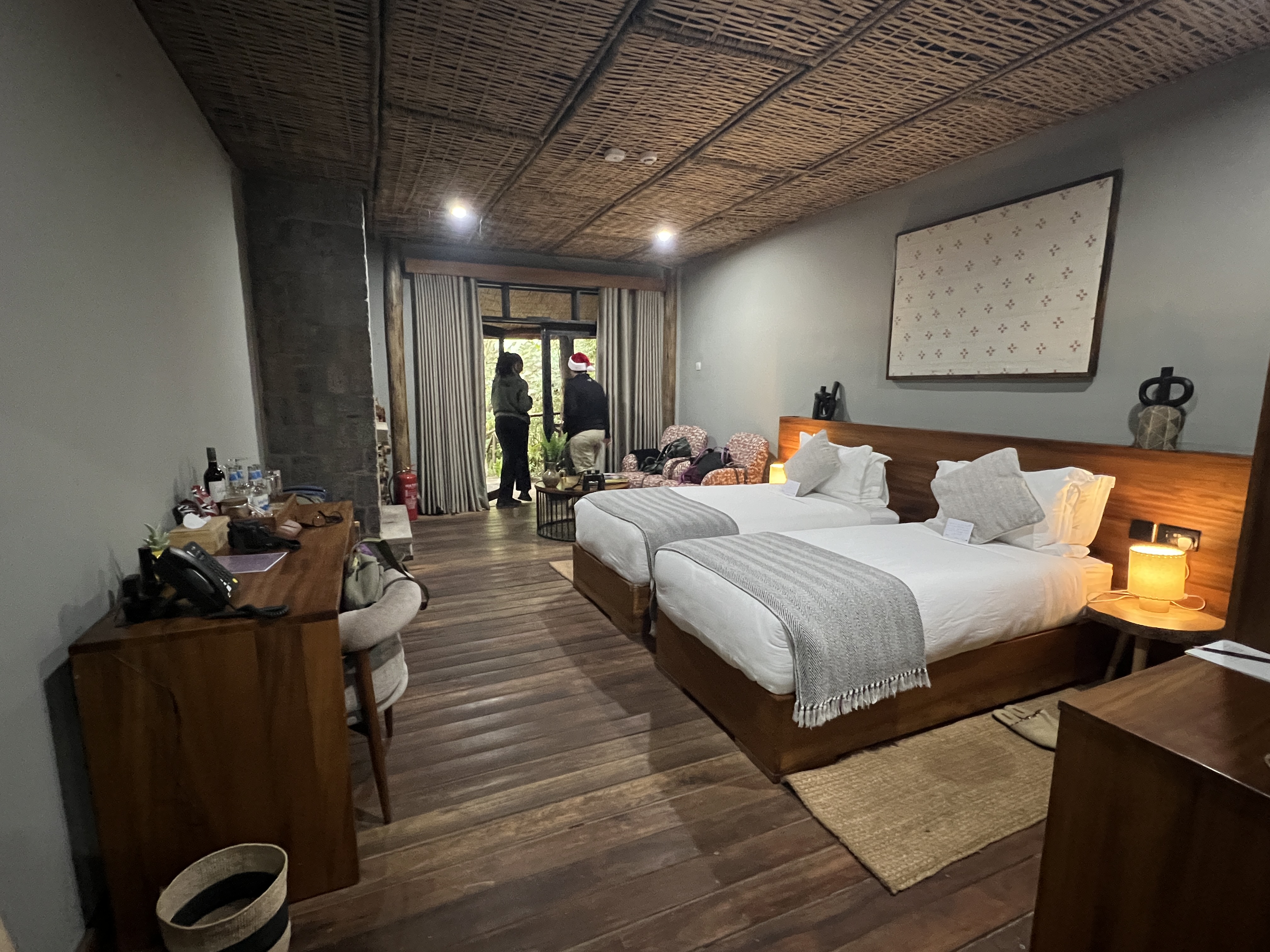 Our beautiful room at wonderful Sambora Kinigi